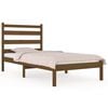 vidaXL Cadre de lit sans matelas marron miel bois de pin massif