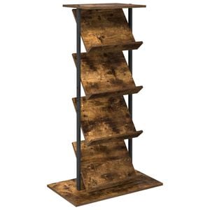 vidaXL &Eacute;tag&egrave;re &agrave; magazines Ch&ecirc;ne fum&eacute; 68 x 40 x 123,5 cm