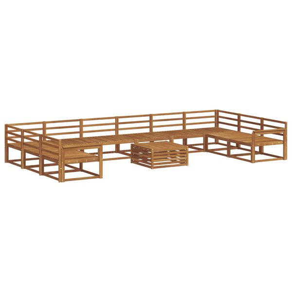 vidaXL Ensemble de canap&eacute;s d'ext&eacute;rieur 11 pcs Naturel