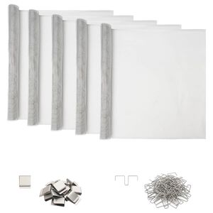 vidaXL Couvercle de puits de lumi&egrave;re avec clips 5 pc 70 x 190 cm
