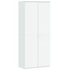 vidaXL Buffet haut blanc 80x35x180 cm bois d'ing&eacute;nierie