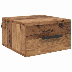 vidaXL Cabinet de chevet 35 x 35 x 20 cm Bois d'ing&eacute;nierie Bois ancien