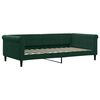 vidaXL Lit de repos sans matelas vert fonc&eacute; 100x200 cm velours