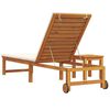 vidaXL Transat 2 pcs Marron Bois d'Acacia Massif