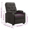 vidaXL Fauteuil Gris fonc&eacute; Tissu