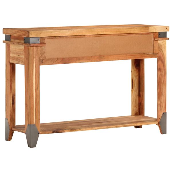 vidaXL Table console 110x34x74 cm Bois d'acacia massif