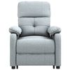 vidaXL Fauteuil Gris clair Tissu