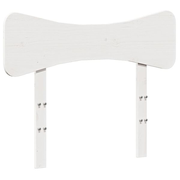 vidaXL Tête de lit blanc 75 cm bois massif de pin