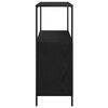 vidaXL Meuble de salle de bain avec &eacute;tag&egrave;res ch&ecirc;ne noir 76,5x35x95 cm