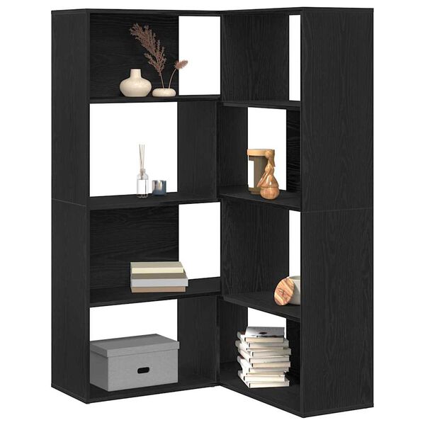 vidaXL Biblioth&egrave;que 2 pcs Ch&ecirc;ne noir 85 x 85 x 140 cm