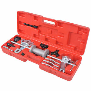 vidaXL Outils de voiture coulissants &agrave; 9 voies 17 pcs