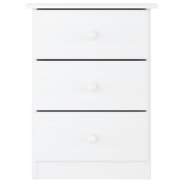 vidaXL Table de chevet ALTA blanc 41x35x55,5 cm bois de pin massif
