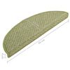 vidaXL Tapis de marches d'escalier 15 pcs Vert 65x21x4 cm