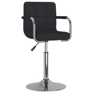vidaXL Chaise de salle &agrave; manger Tissu Noir