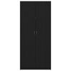 vidaXL Armoire Ch&ecirc;ne noir 90 x 52 x 200 cm Bois d'ing&eacute;nierie