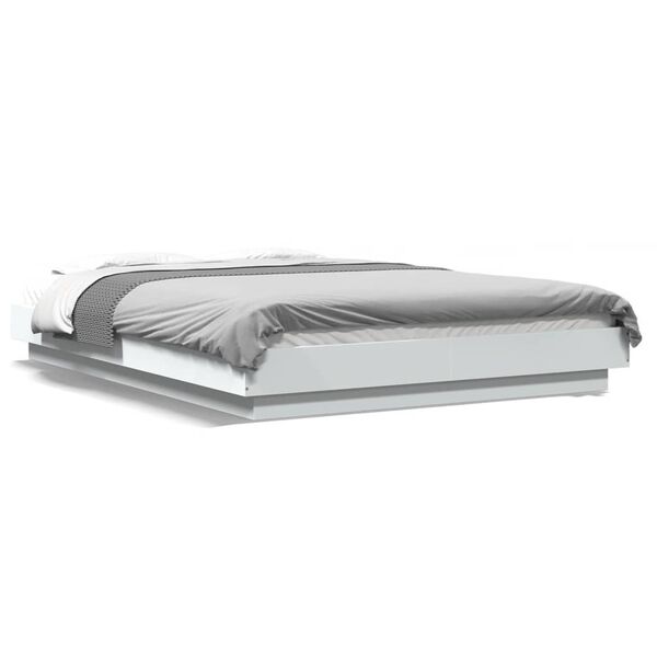 vidaXL Cadre de lit sans matelas blanc 120x200 cm