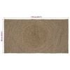 vidaXL Tapis Gris 60 x 110 cm Jute