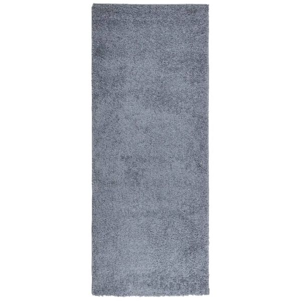 vidaXL Tapis shaggy PAMPLONA poils longs moderne bleu 80x200 cm