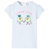 vidaXL T-shirt pour enfants bleu clair 140