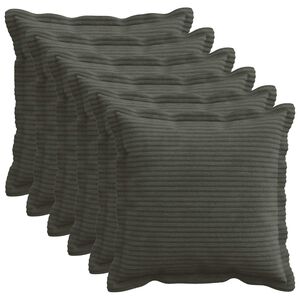 vidaXL Housse de coussin 6 pc HOUTEN Anthracite 30 x 30 cm