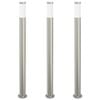 vidaXL Borne lumineuse lot de 3 110 cm acier inoxydable IP44