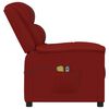 vidaXL Fauteuil de massage électrique Rouge bordeaux Similicuir