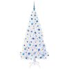 vidaXL Sapin de Noël artificiel avec 300 LED Blanc 180 cm PVC et Acier