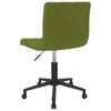 vidaXL Chaises pivotantes &agrave; manger lot de 4 vert clair velours