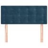 vidaXL T&ecirc;te de lit Bleu fonc&eacute; 90x5x78/88 cm Velours