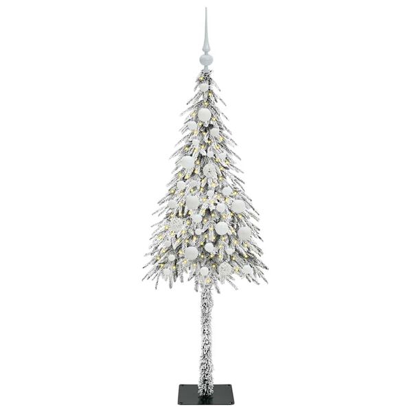 vidaXL Sapin de Noël avec 150 LED Blanc 120 cm PE et Acier