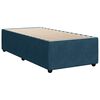 vidaXL Sommier &agrave; lattes de lit avec matelas bleu 90x190 cm velours
