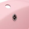 vidaXL Lavabo ovale de luxe à trop-plein Rose mat 58,5x39 cm Céramique
