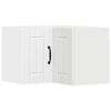 vidaXL Cabinet d'angle mural LUCCA Blanc 57 x 57 x 40 cm
