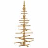 vidaXL Arbre de No&euml;l en bois Marron 180 cm Bois massif en pin