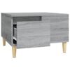 vidaXL Table basse sonoma gris 55x55x36,5 cm bois d'ing&eacute;nierie