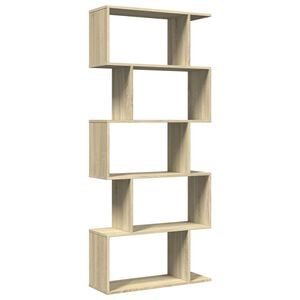 vidaXL &Eacute;tag&egrave;re s&eacute;paratrice de pi&egrave;ce 5 niveaux ch&ecirc;ne sonoma 70x24x161cm