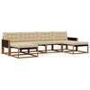 vidaXL Ensemble de canap&eacute;s d'ext&eacute;rieur 6 pc Naturel et Beige