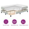 vidaXL Lit &agrave; ressorts avec matelas Gris clair 90 x 190 cm Velours
