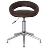 vidaXL Chaise pivotante de bureau Marron Similicuir