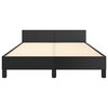 vidaXL Cadre de lit sans matelas noir 120x190 cm similicuir