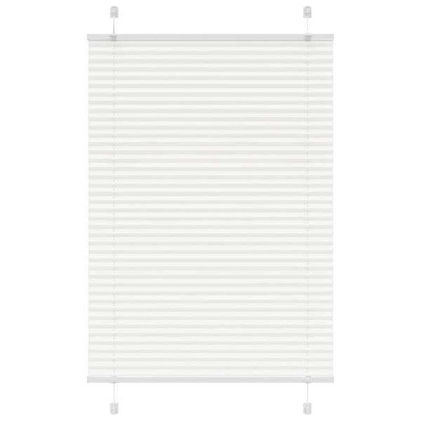 vidaXL Store plissé blanc 100x100 cm largeur du tissu 99,4cm polyester