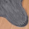 vidaXL Tapis en fausse Tafalla Anthracite 80 x 120 cm Polyester