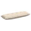 vidaXL Coussin de Dos Beige 140 x 50 cm Tissu en microfibre