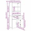 vidaXL Haut Armoire Bois ancien 69,5 x 34 x 180 cm Bois d'ing&eacute;nierie