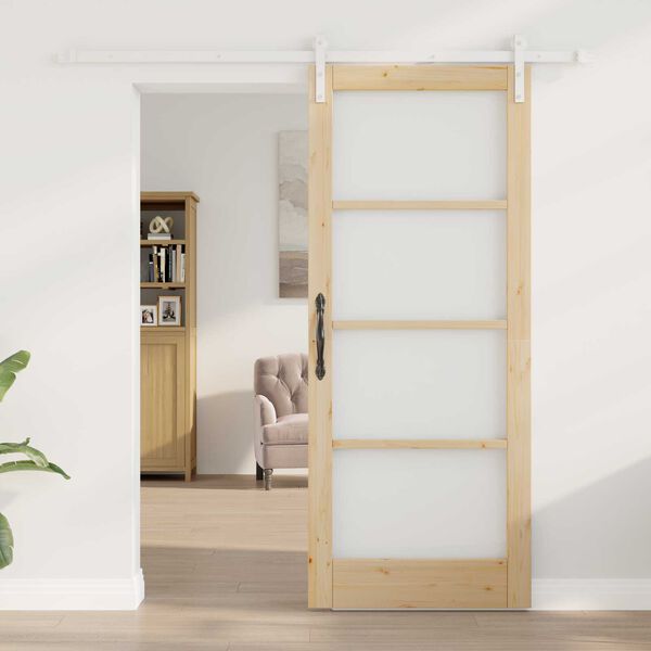 vidaXL Porte coulissante ORKDAL Naturel 83 x 202 cm