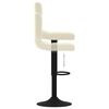 vidaXL Tabouret de bar Cr&egrave;me Velours