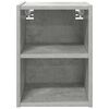 vidaXL Armoire suspendue avec stockage Gris b&eacute;ton 30 x 29,5 x 40 cm