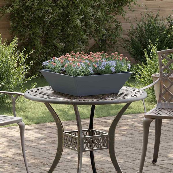 vidaXL Cache-pot de jardin 5 pcs Anthracite 50 x 50 x 15 cm