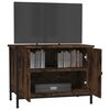 vidaXL Meuble TV avec portes ch&ecirc;ne marron 60x35x45cm bois d'ing&eacute;nierie
