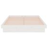 vidaXL Cadre de lit sans matelas blanc bois massif 120x200 cm